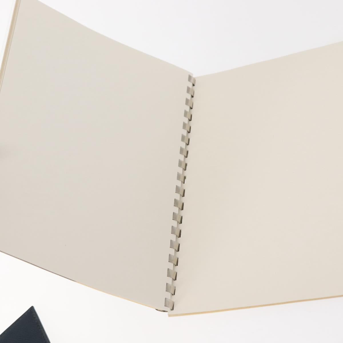 HERMES Note Planner Leather Green Auth bs30254