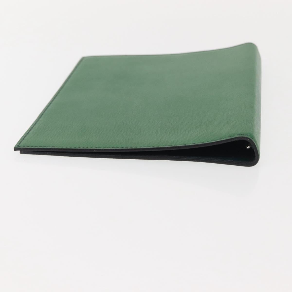 HERMES Note Planner Leather Green Auth bs30254