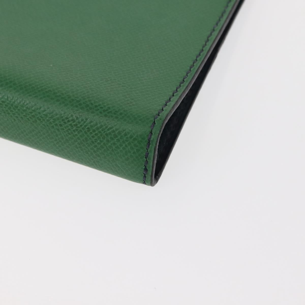 HERMES Note Planner Leather Green Auth bs30254