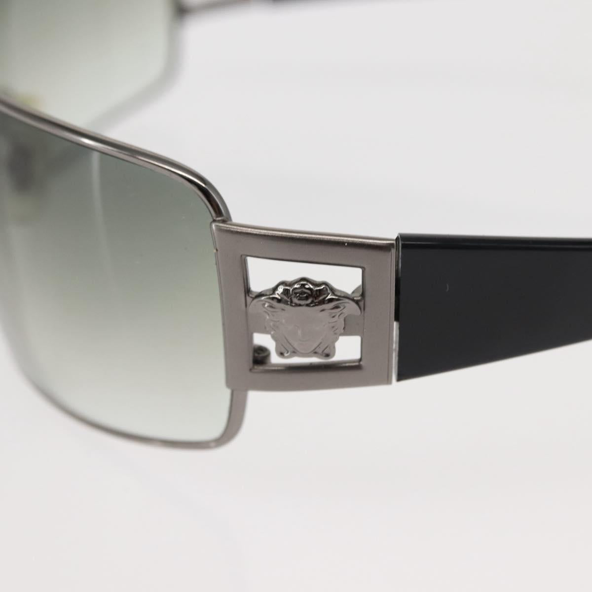 VERSACE Medusa Sunglasses Plastic Black Auth bs30255