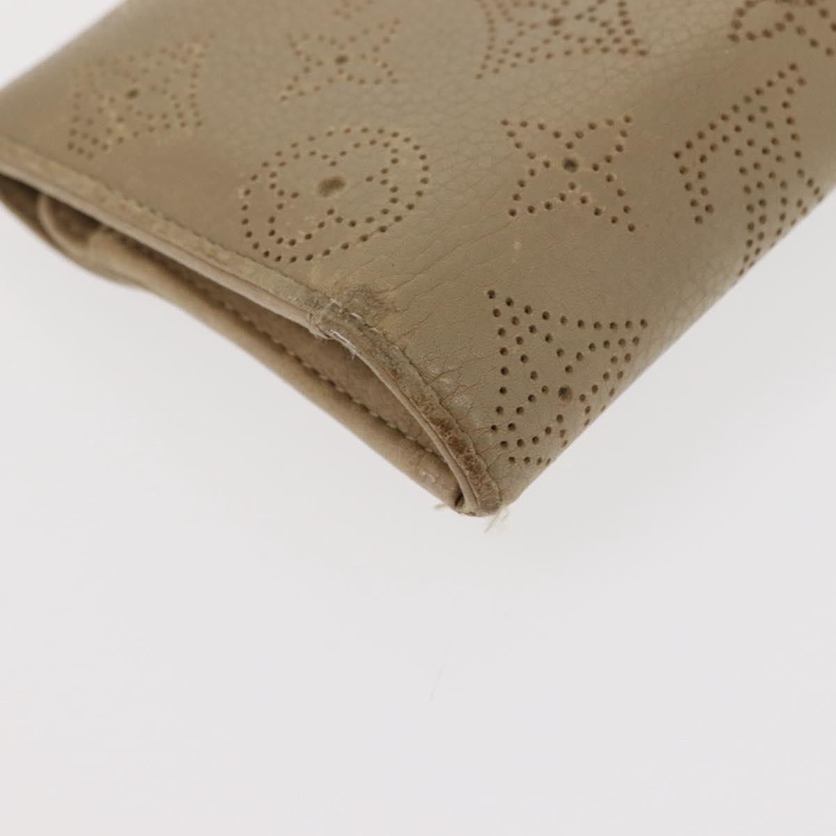 LOUIS VUITTON Mahina Portefeuille Amelia Long Wallet Lilac M58132 Auth bs30256