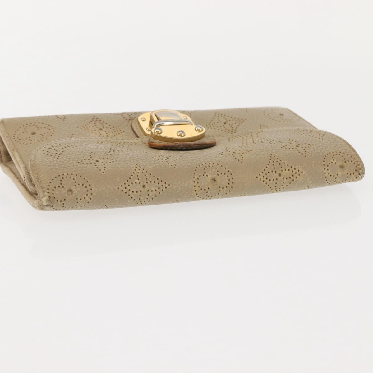 LOUIS VUITTON Mahina Portefeuille Amelia Long Wallet Lilac M58132 Auth bs30256