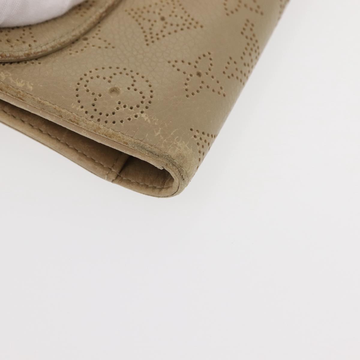 LOUIS VUITTON Mahina Portefeuille Amelia Long Wallet Lilac M58132 Auth bs30256