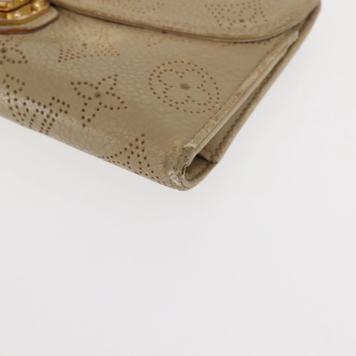 LOUIS VUITTON Mahina Portefeuille Amelia Long Wallet Lilac M58132 Auth bs30256