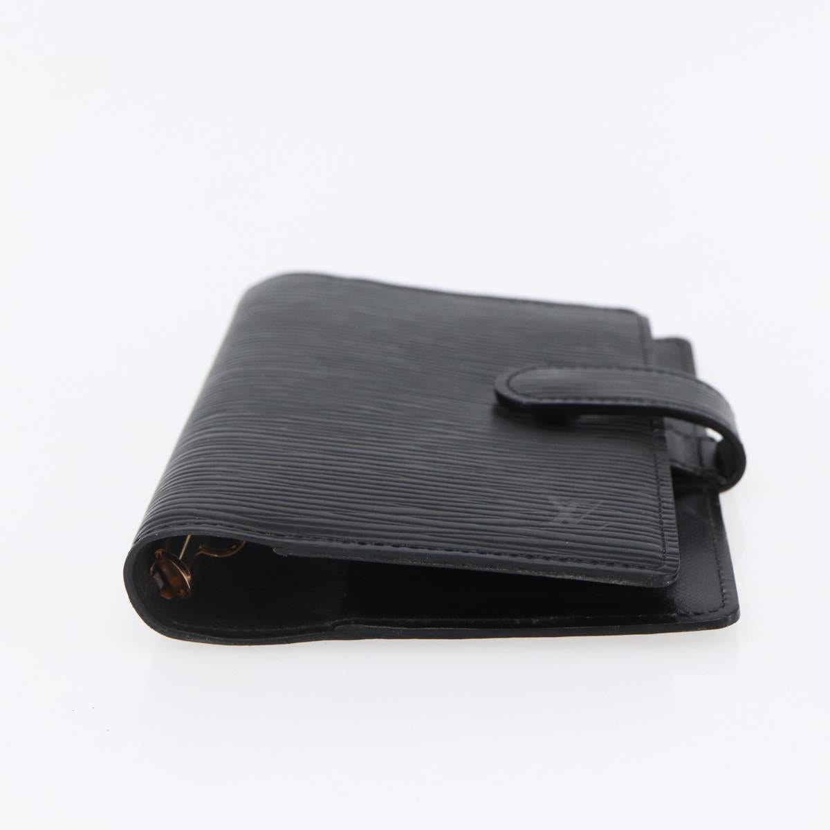 LOUIS VUITTON Epi Agenda PM Day Planner Cover Black R20092 LV Auth bs30258