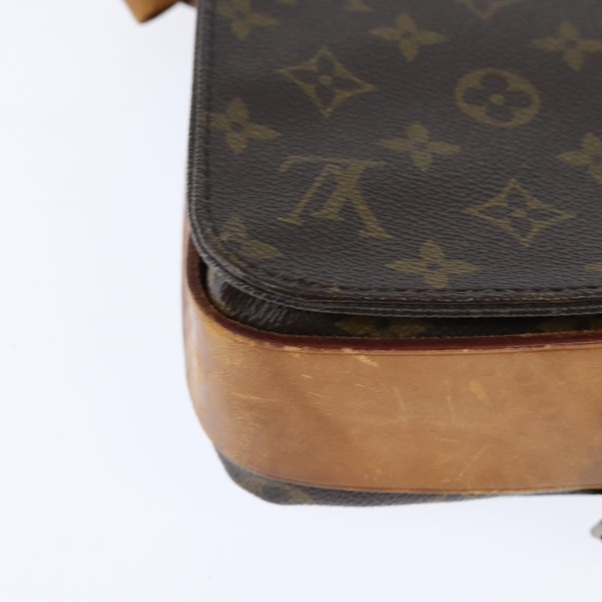 LOUIS VUITTON Monogram Cartouchiere MM Shoulder Bag M51253 LV Auth bs30263