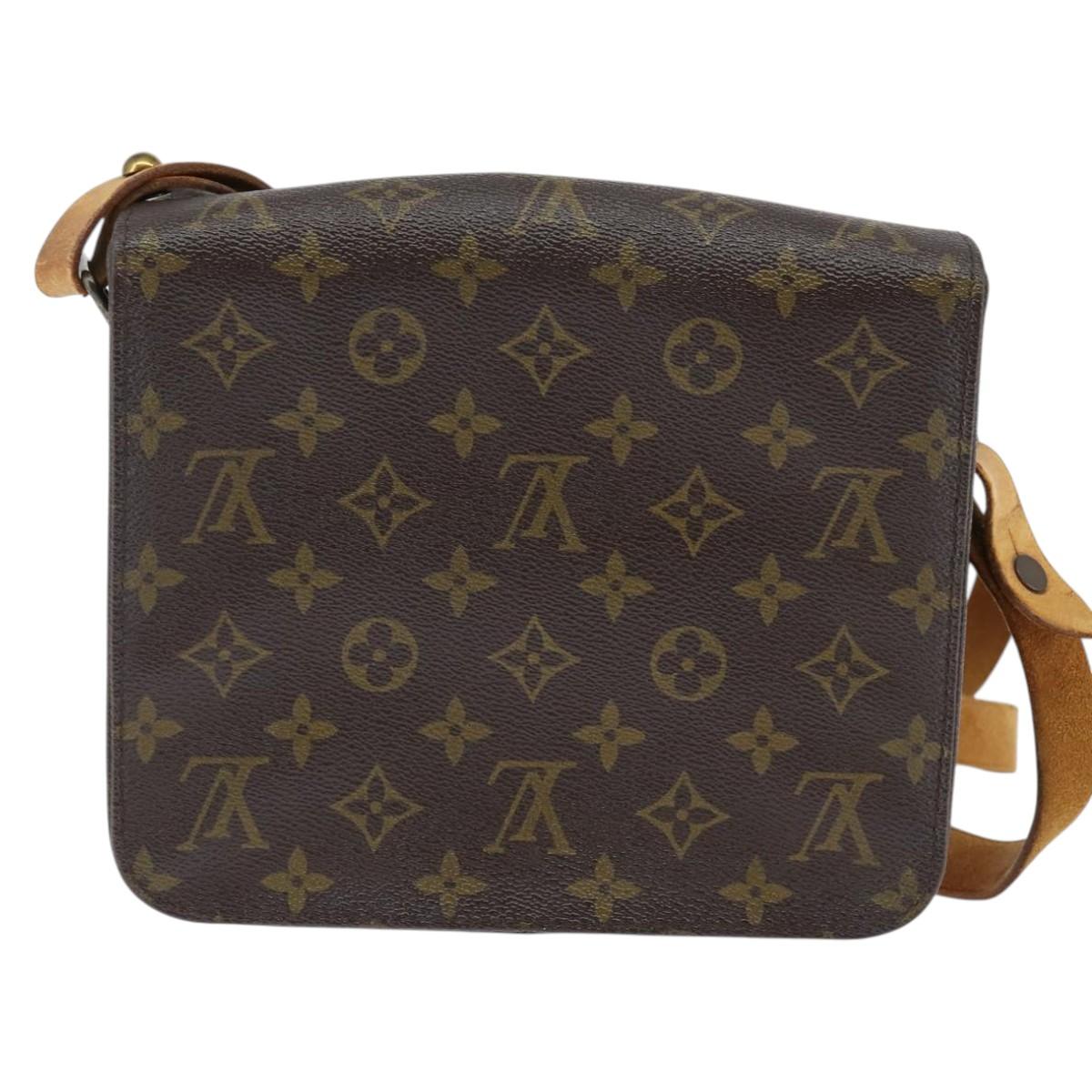 LOUIS VUITTON Monogram Cartouchiere MM Shoulder Bag M51253 LV Auth bs30263