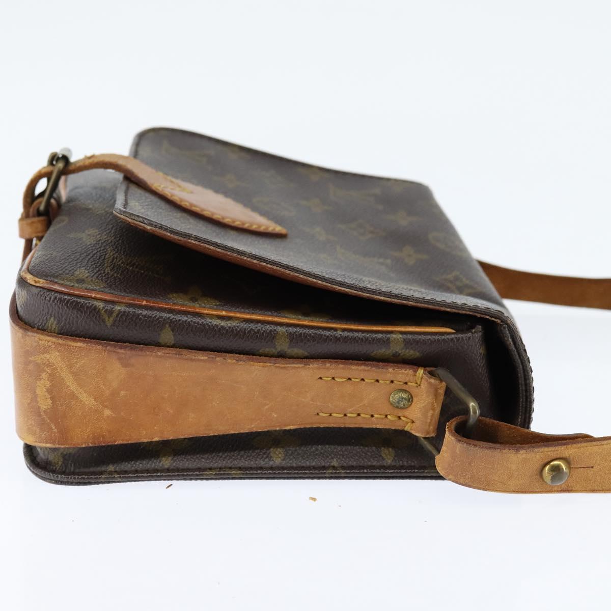 LOUIS VUITTON Monogram Cartouchiere MM Shoulder Bag M51253 LV Auth bs30263