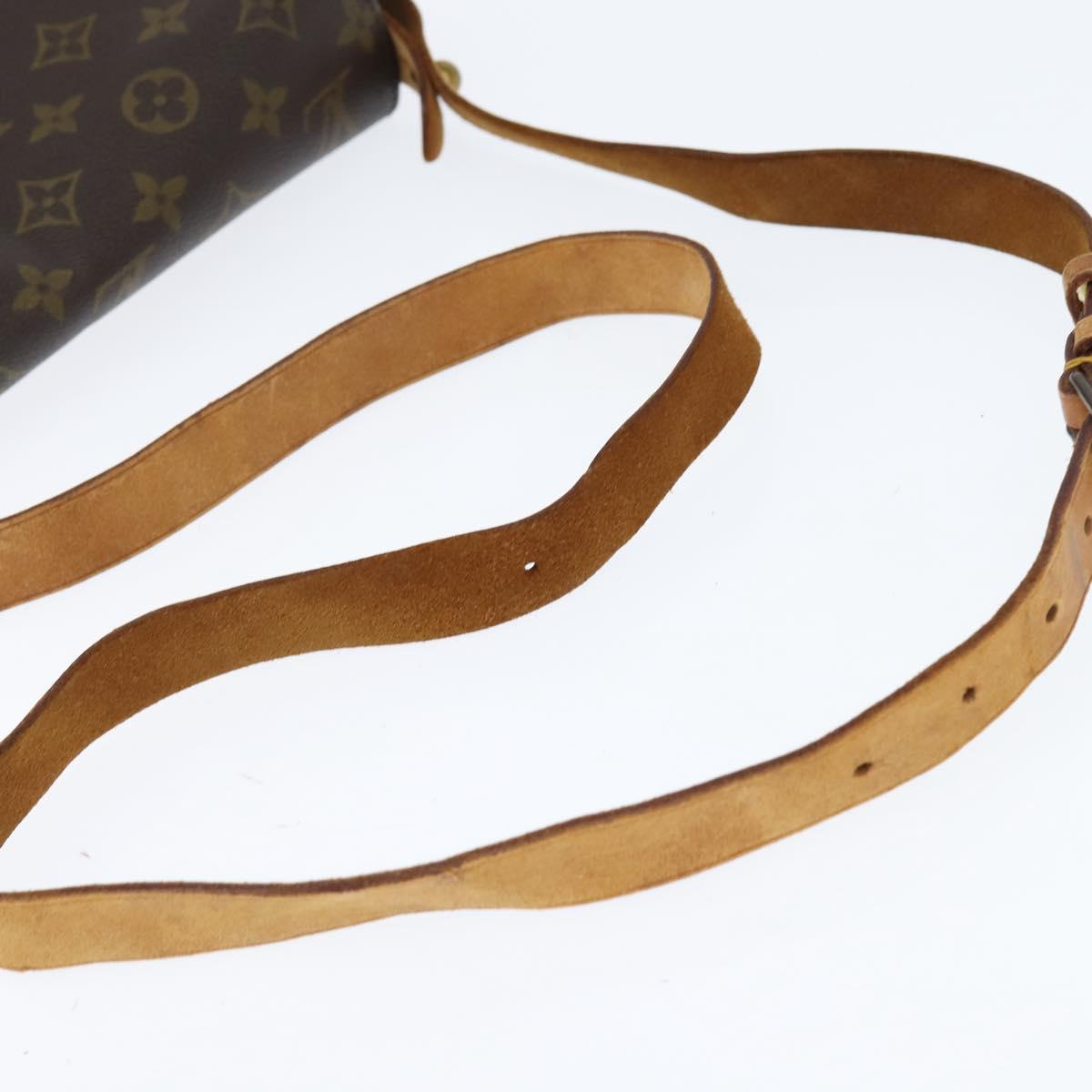 LOUIS VUITTON Monogram Cartouchiere MM Shoulder Bag M51253 LV Auth bs30263