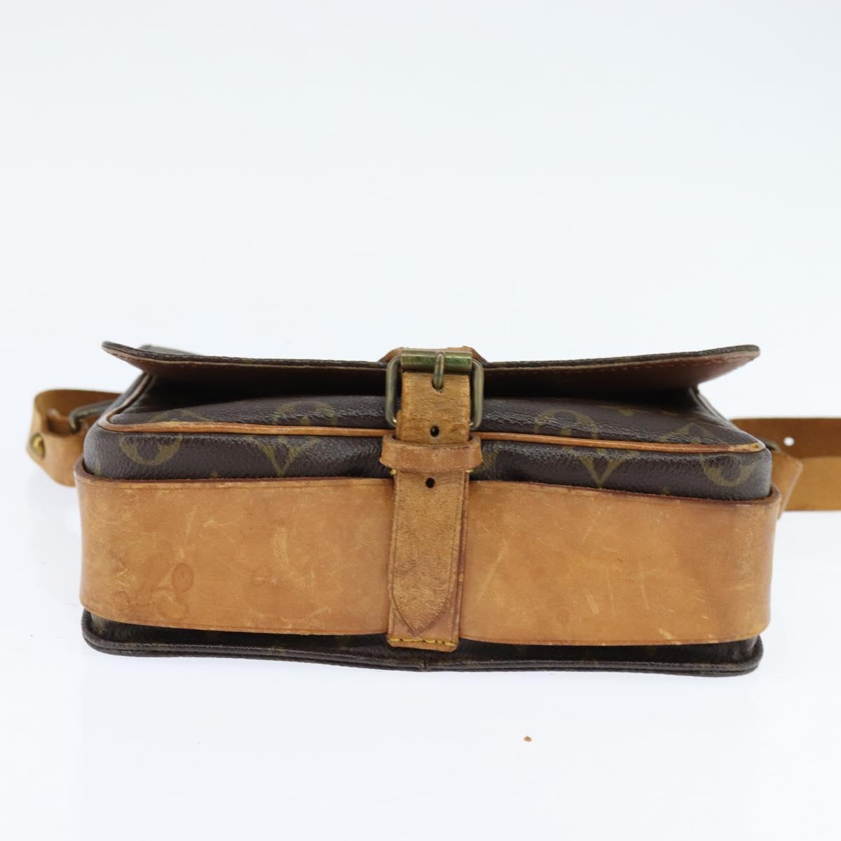 LOUIS VUITTON Monogram Cartouchiere MM Shoulder Bag M51253 LV Auth bs30263