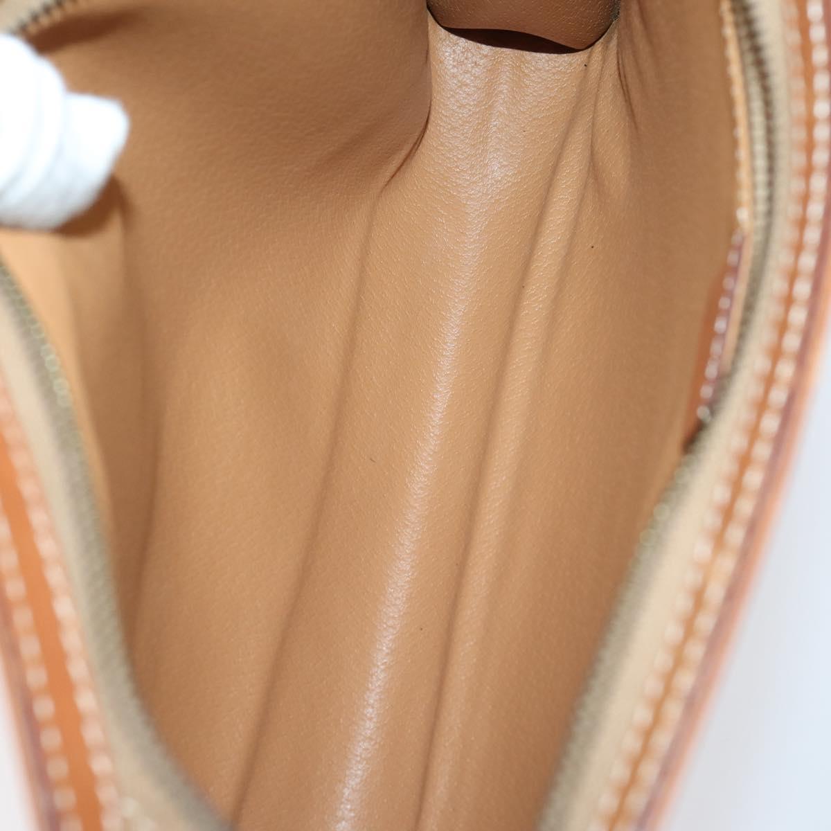 CELINE Shoulder Bag PVC Leather 5Set Black Brown Auth bs30279