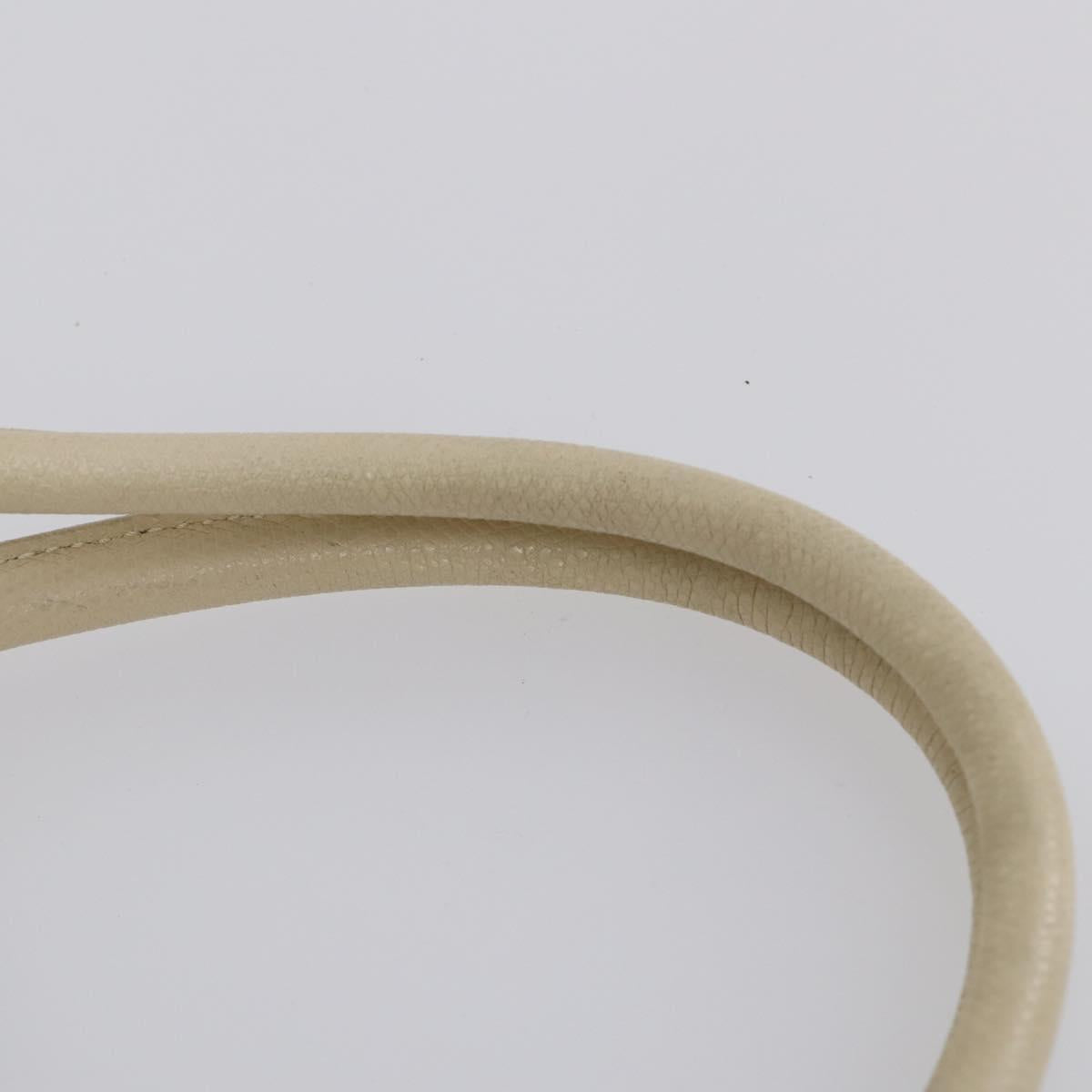 BALLY Hand Bag Leather 3Set Black Ivory Auth bs30280