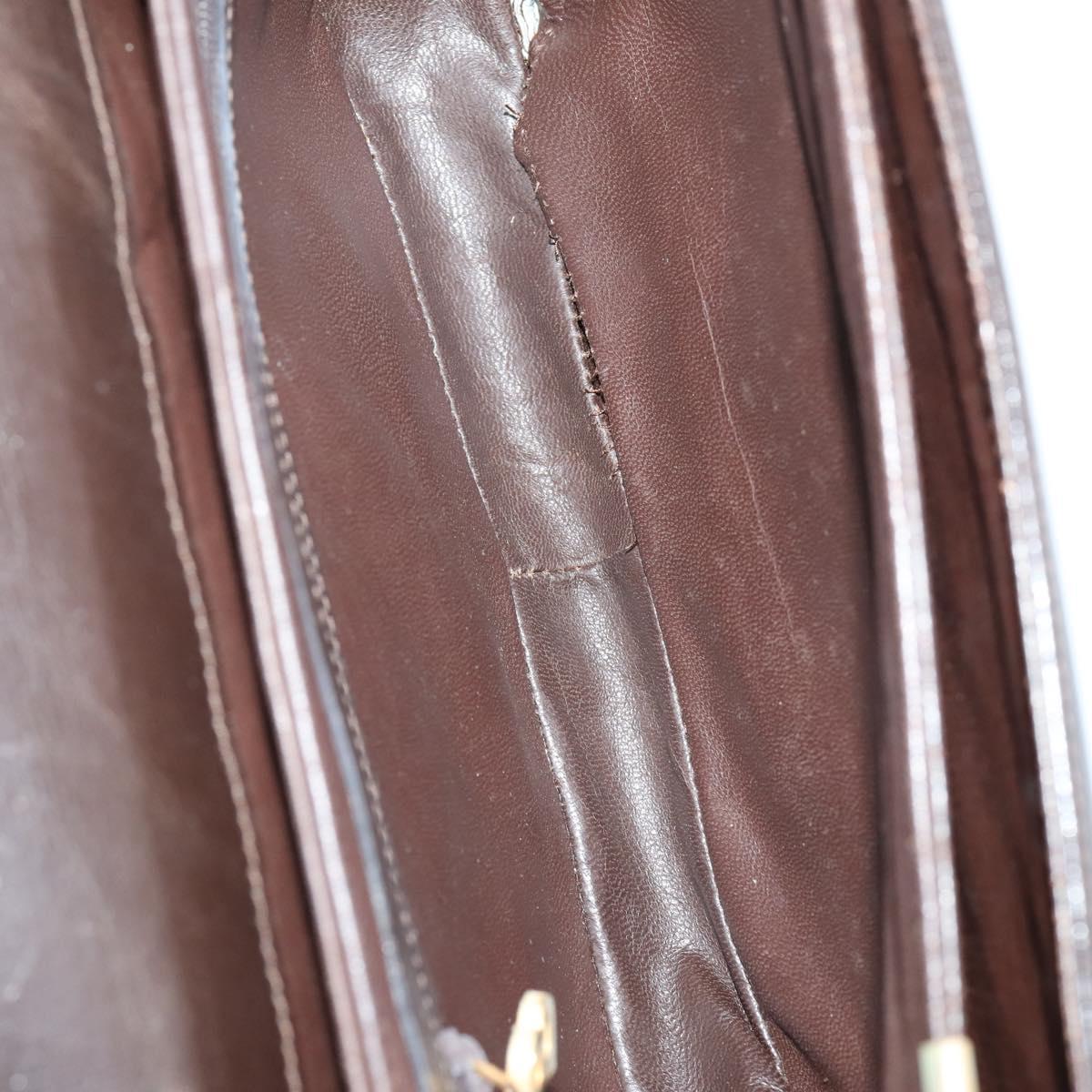 BALLY Shoulder Bag Leather Nylon PVC 4Set Black Brown Auth bs30281