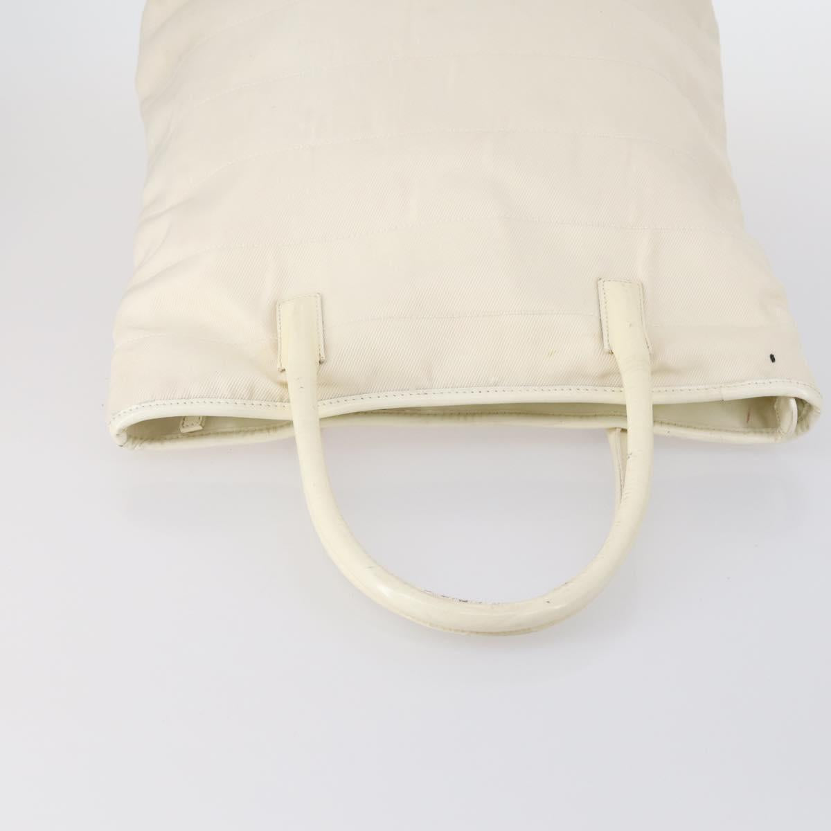 GUCCI Tote Bag Suede Canvas Nylon 4Set Black Ivory Auth bs30282