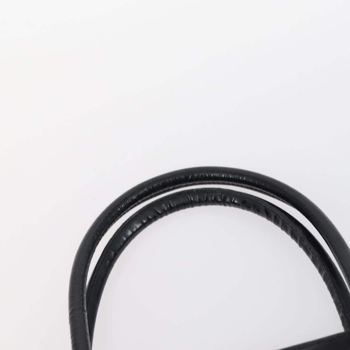 GUCCI Tote Bag Suede Canvas Nylon 4Set Black Ivory Auth bs30282