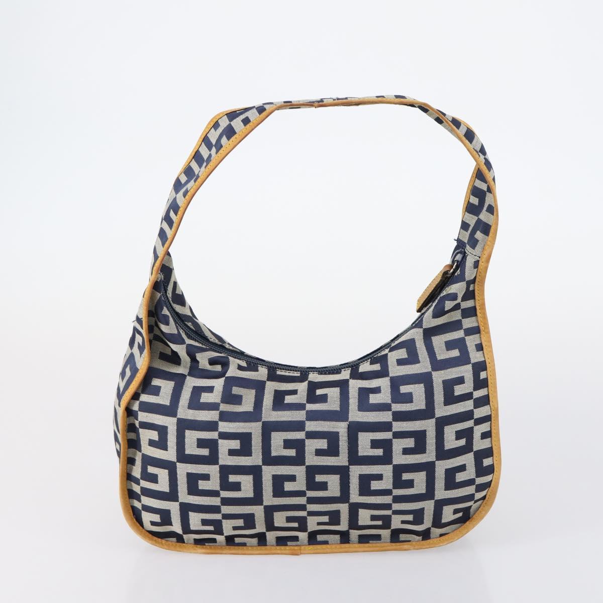 GIVENCHY Shoulder Bag Nylon 4Set Black Navy beige Auth bs30283