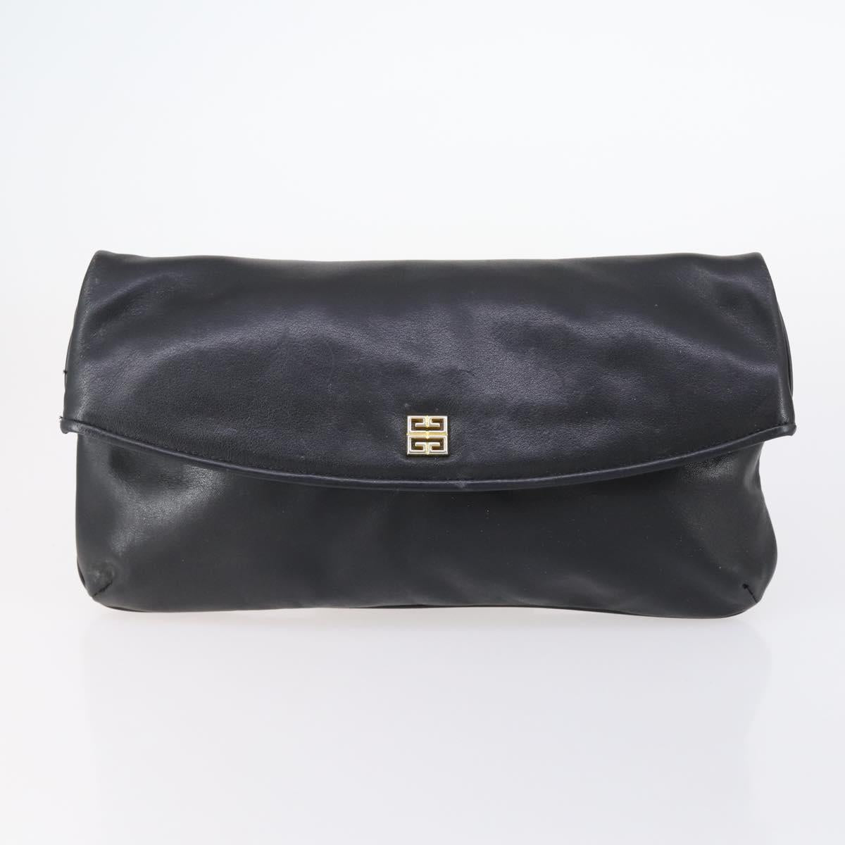 GIVENCHY Shoulder Bag Nylon 4Set Black Navy beige Auth bs30283