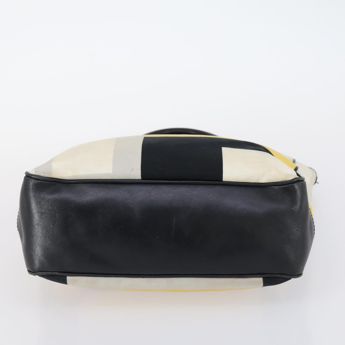 BALLY Tote Bag Leather Canvas Nylon 4Set Black Ivory Navy Auth bs30284