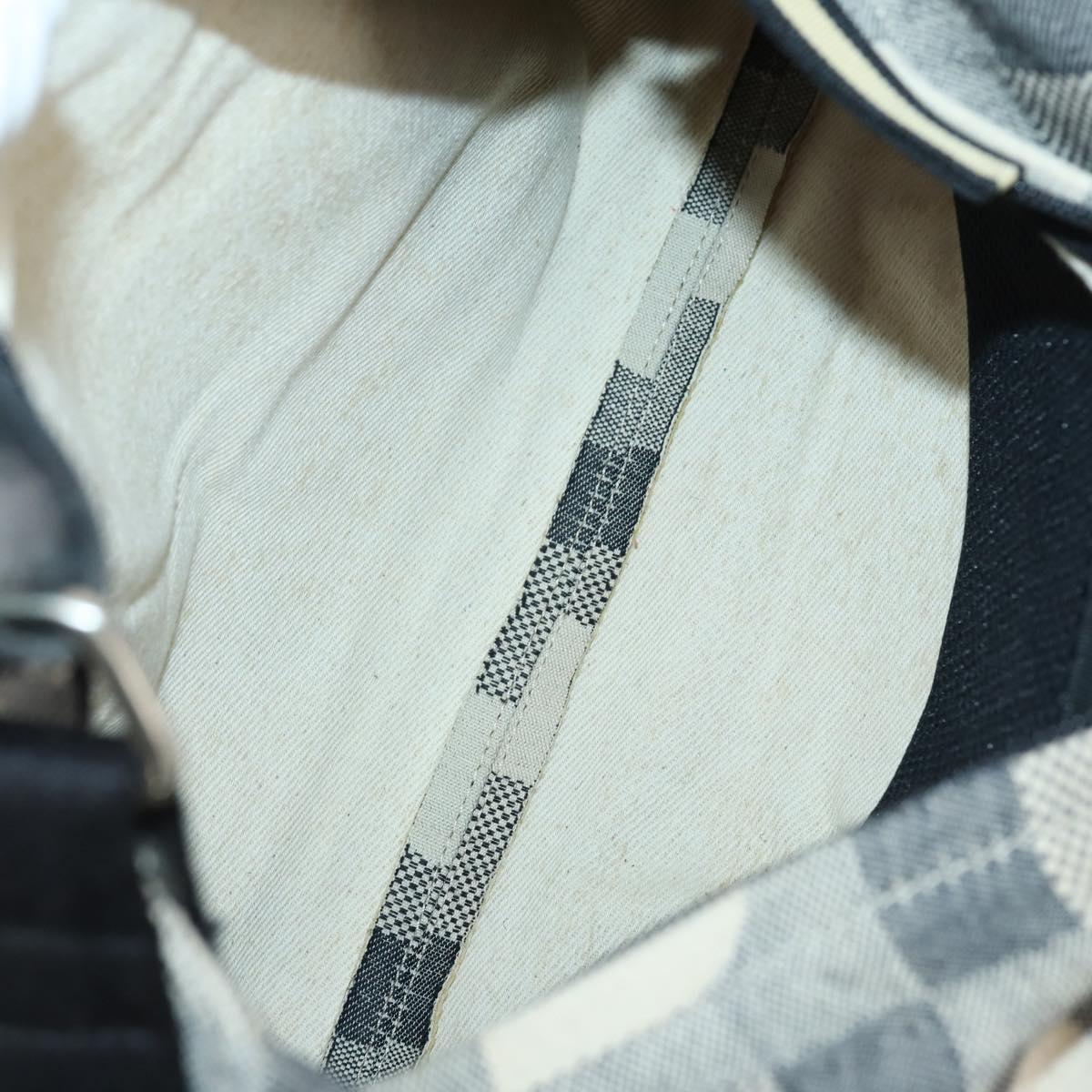 BURBERRY Nova Check Tote Bag PVC Nylon Canvas 5Set Beige Navy Auth bs30285