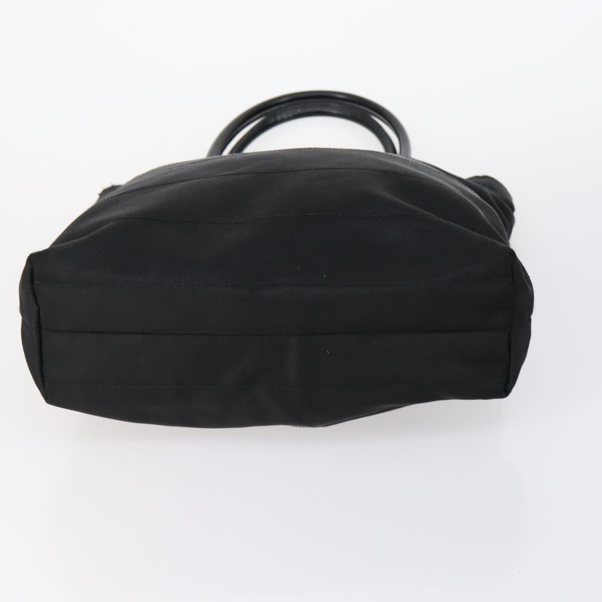 GUCCI Web Sherry Line Hand Bag Leather Nylon 5Set Black Khaki Auth bs30287