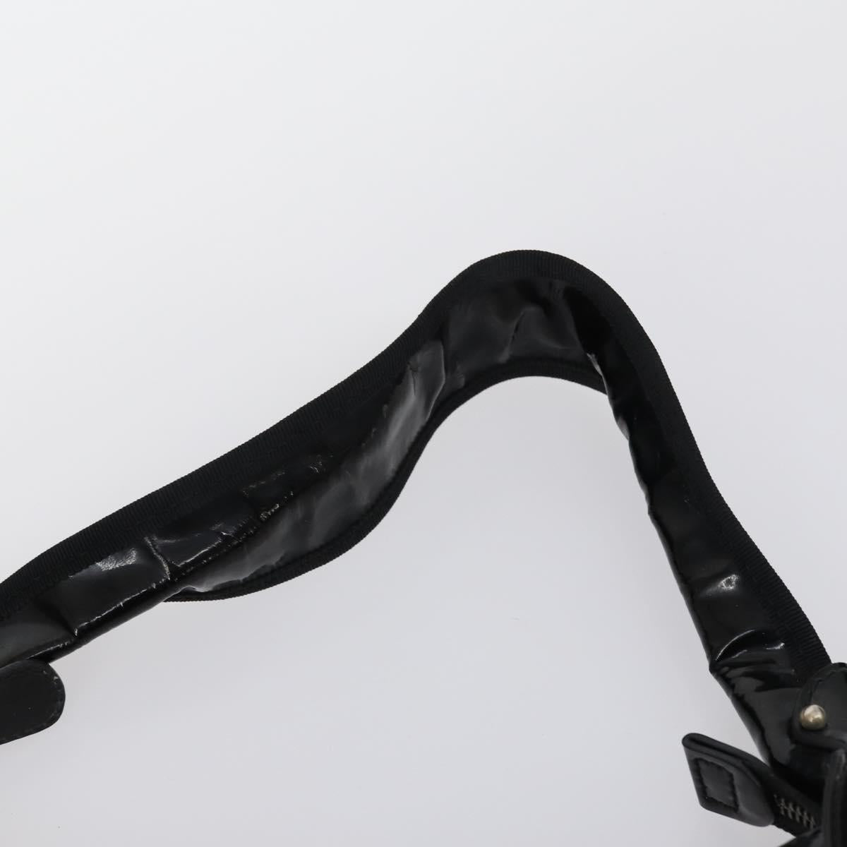 Salvatore Ferragamo Bag Leather Sequin PVC 4 Set Black Beige Silver Auth bs30291