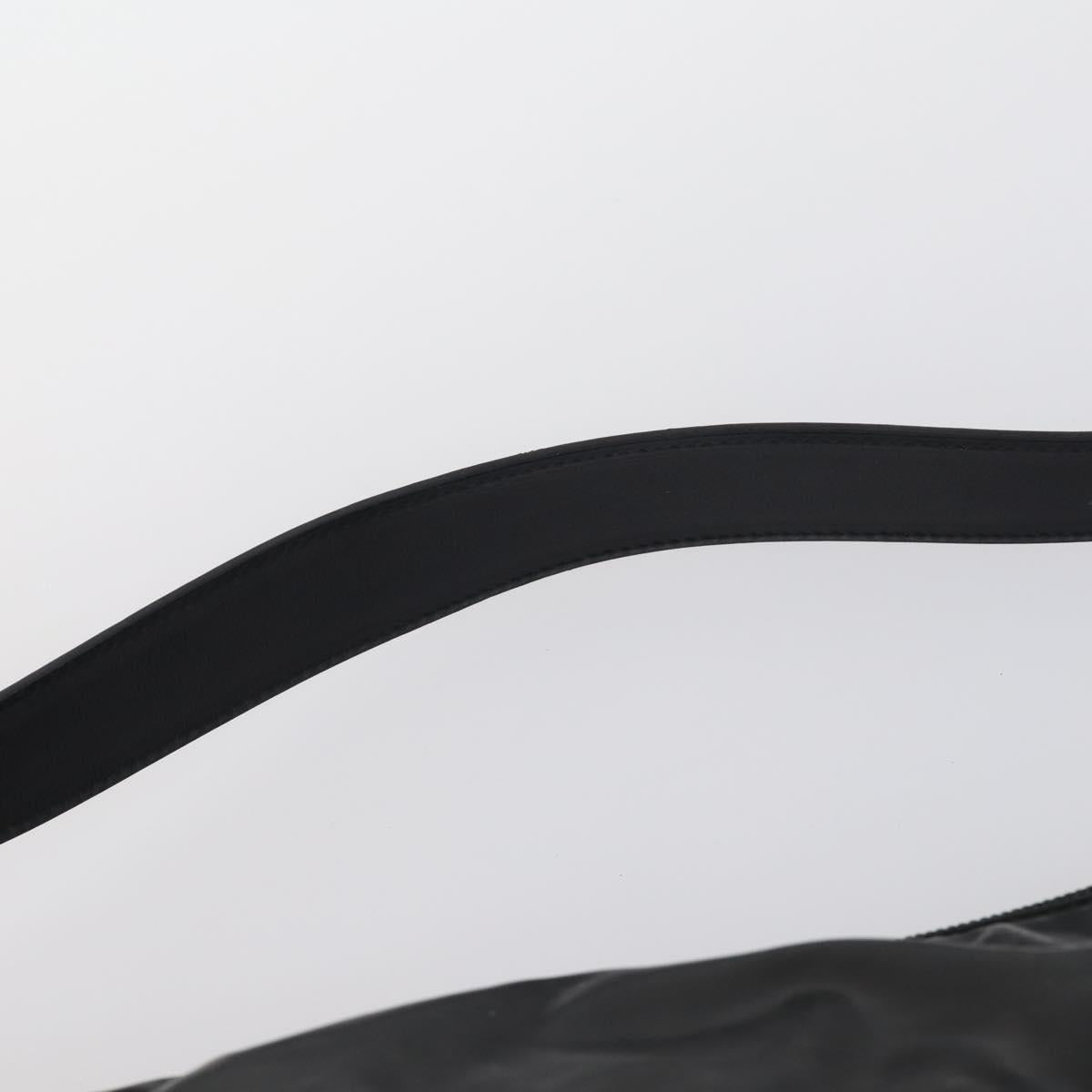 Salvatore Ferragamo Bag Leather Sequin PVC 4 Set Black Beige Silver Auth bs30291