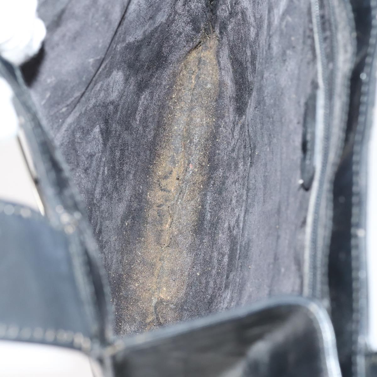 GUCCI Shoulder Bag Leather Nylon 5 Set Black Auth bs30293