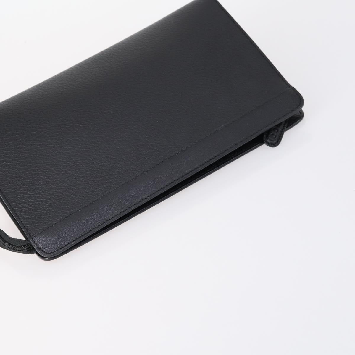 GUCCI Shoulder Bag Leather Nylon 5 Set Black Auth bs30293