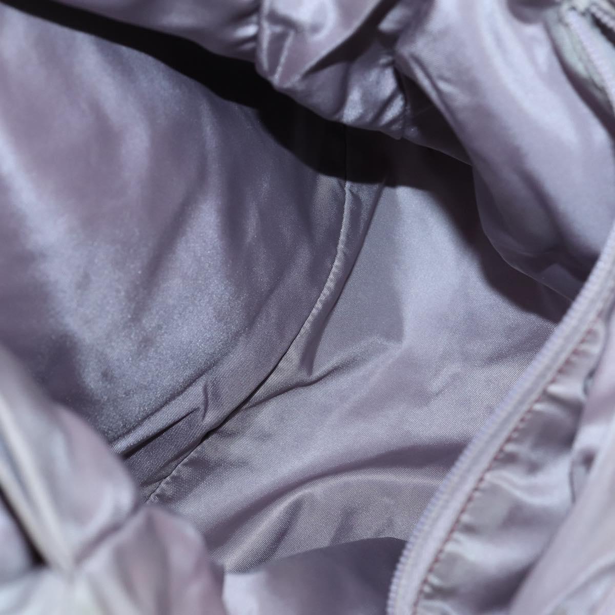 PRADA Tote Bag Nylon Suede 5Set Brown Khaki beige Auth bs30294