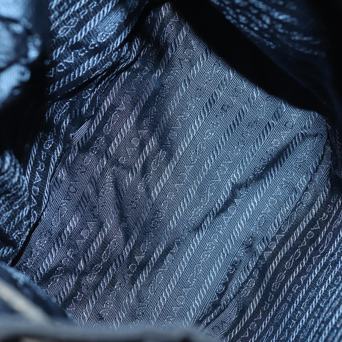 PRADA Tote Bag Nylon Suede 5Set Brown Khaki beige Auth bs30294