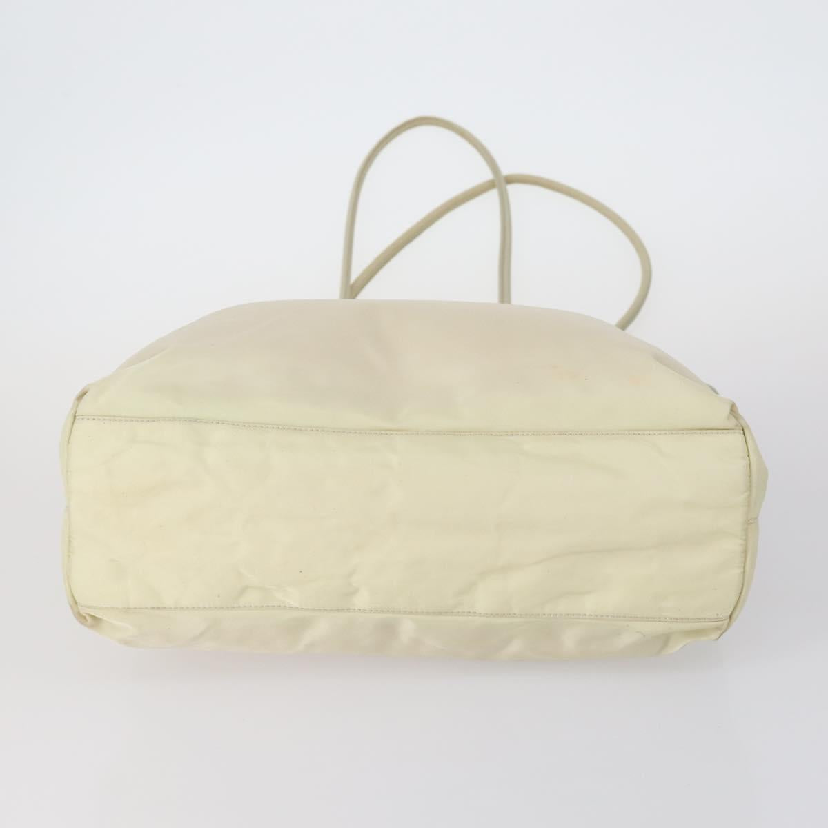 PRADA Tote Bag Nylon Suede 5Set Brown Khaki beige Auth bs30294