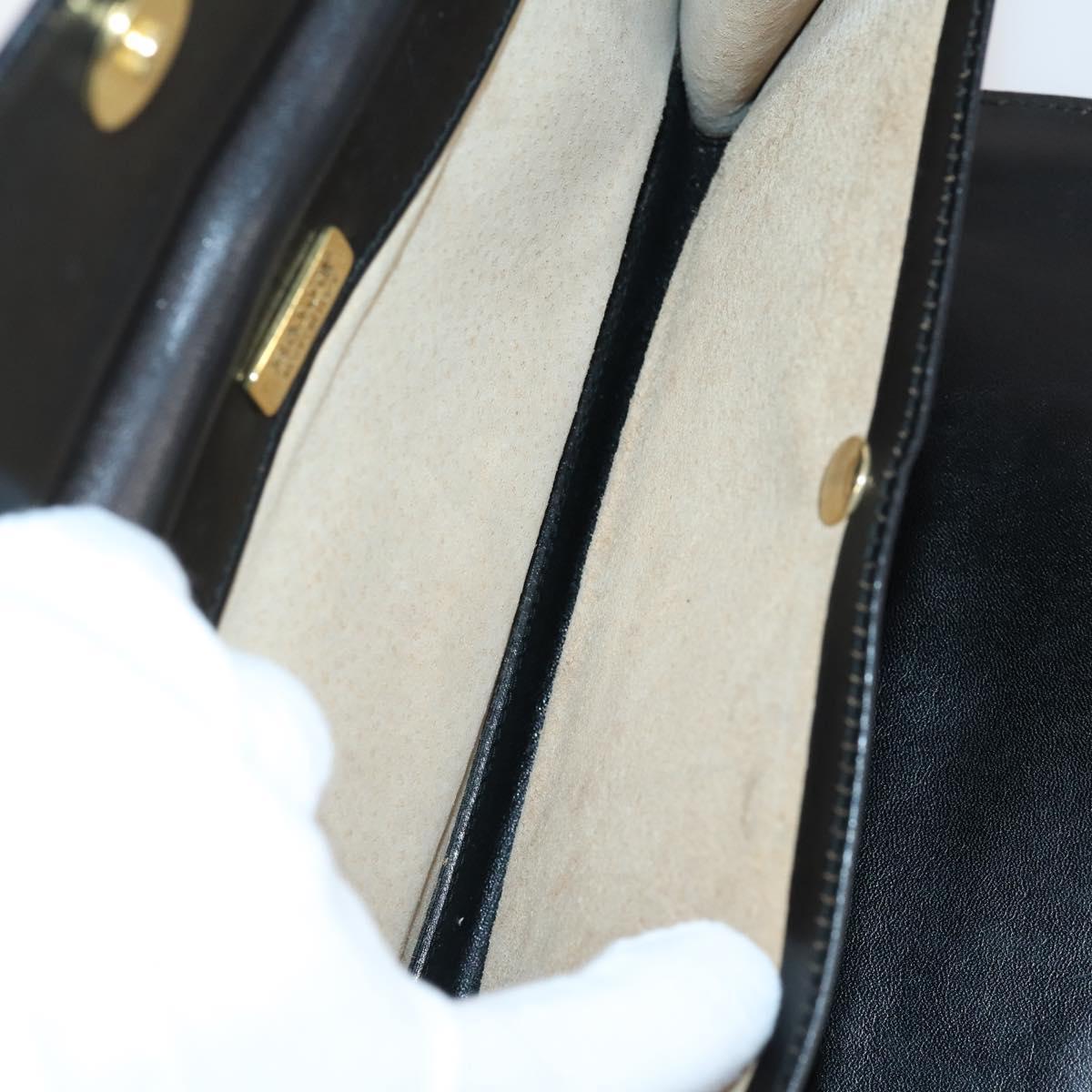 BALLY Tote Bag Leather Nylon PVC 5Set Black Beige Auth bs30296