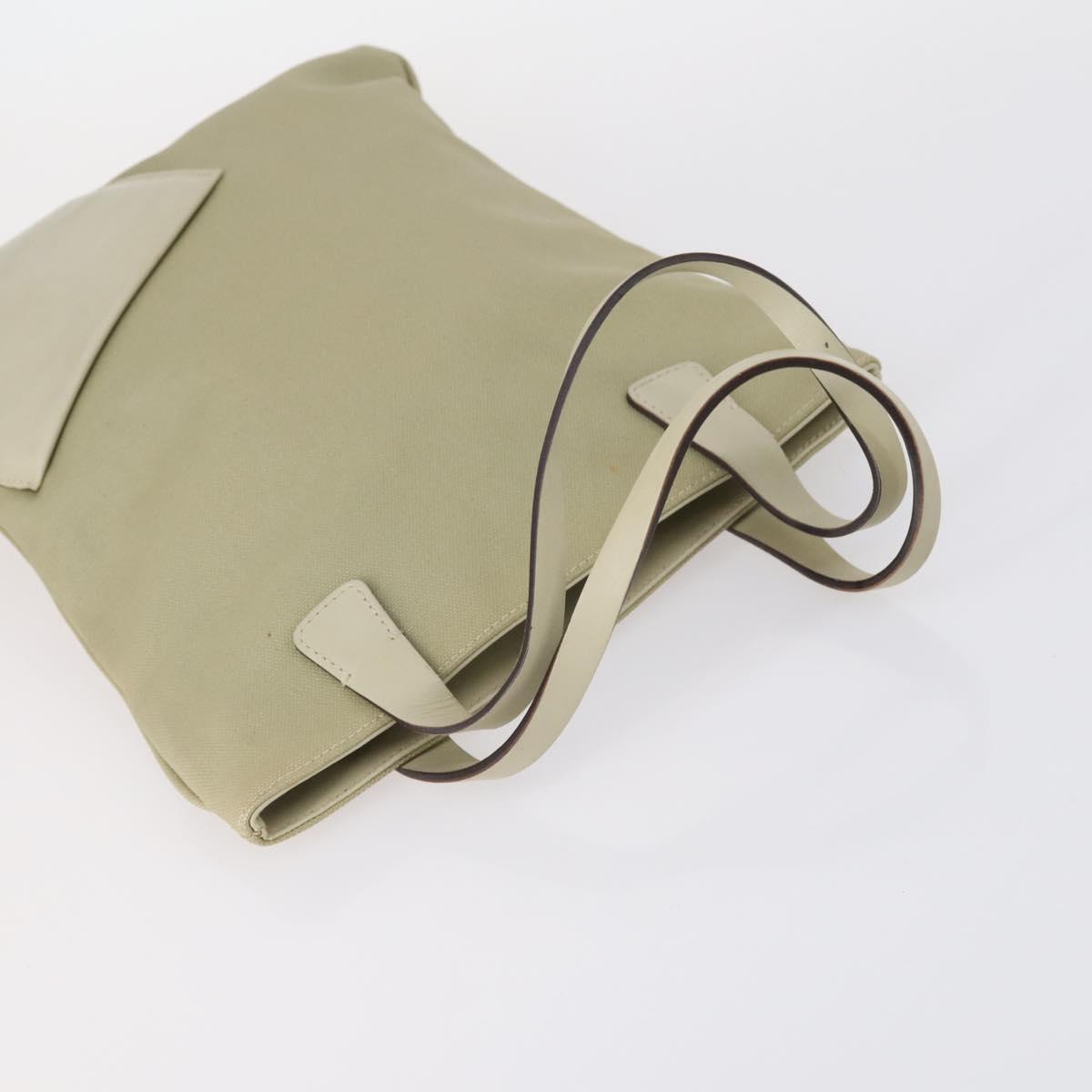 BALLY Tote Bag Leather Nylon PVC 5Set Black Beige Auth bs30296