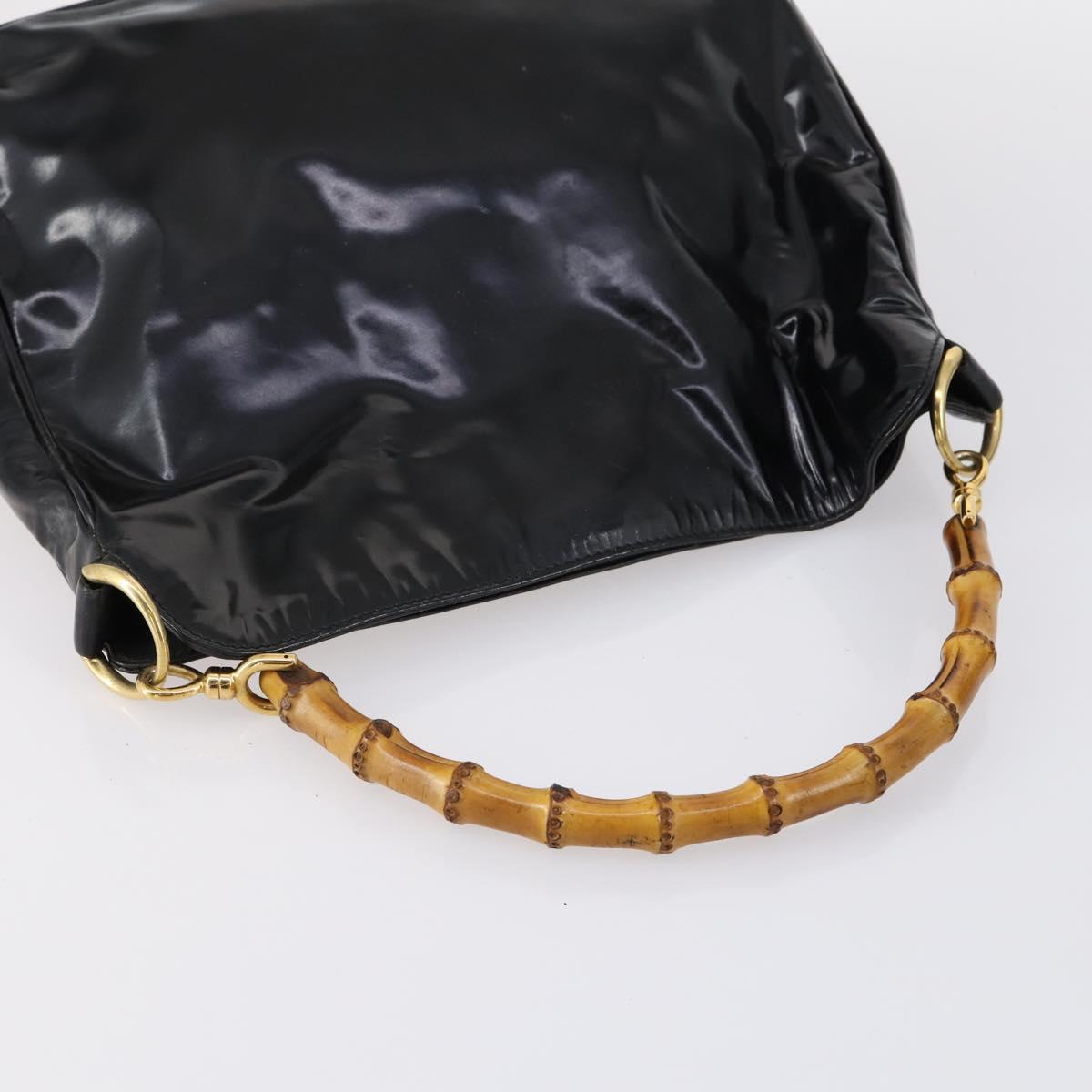 GUCCI Shoulder Bag PVC Suede Leather 5Set Black White Brown Auth bs30297