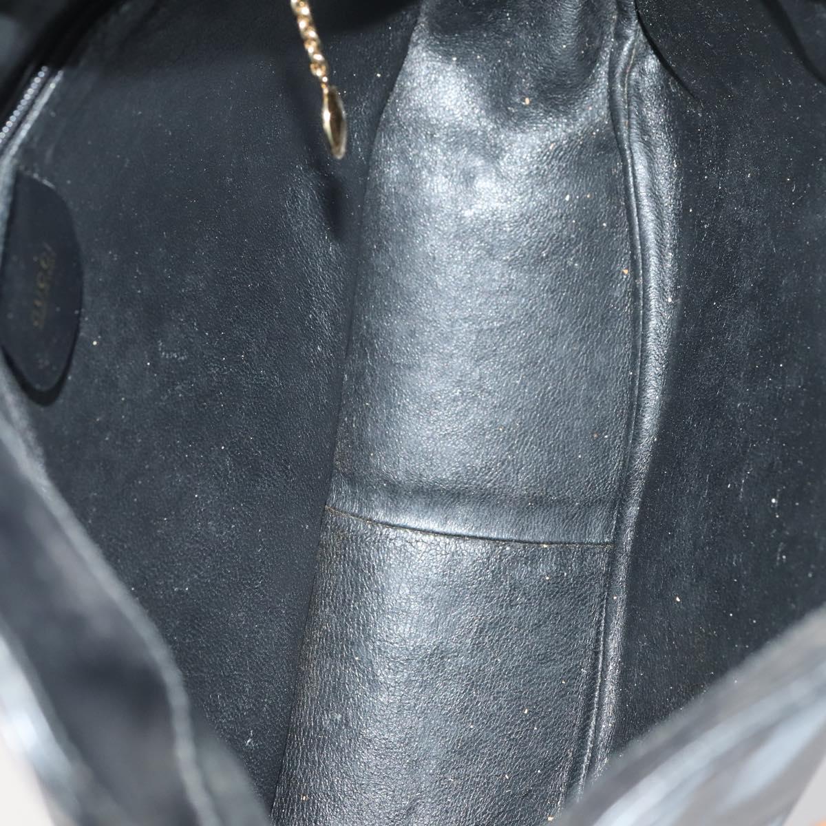 GUCCI Shoulder Bag PVC Suede Leather 5Set Black White Brown Auth bs30297