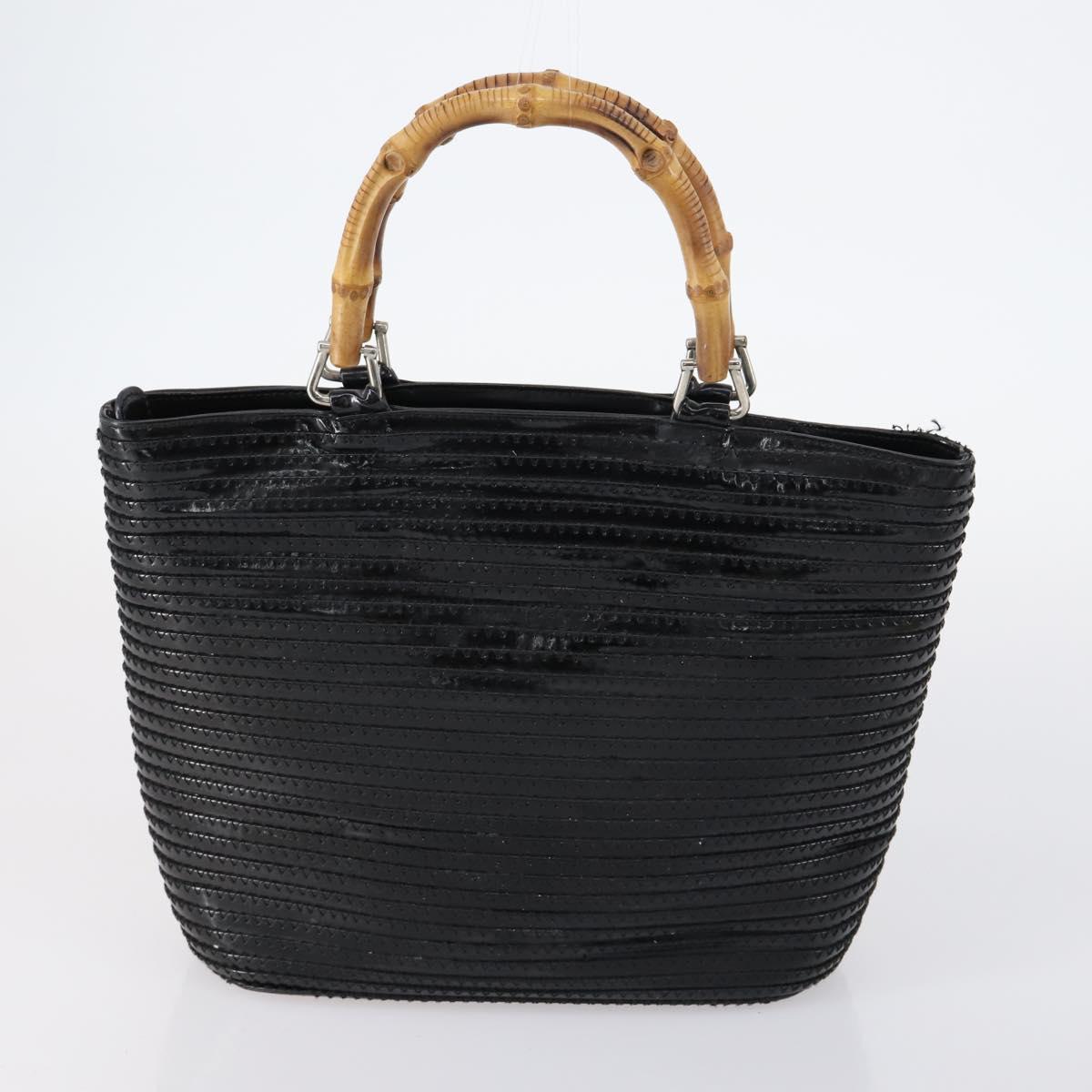 GUCCI Shoulder Bag PVC Suede Leather 5Set Black White Brown Auth bs30297