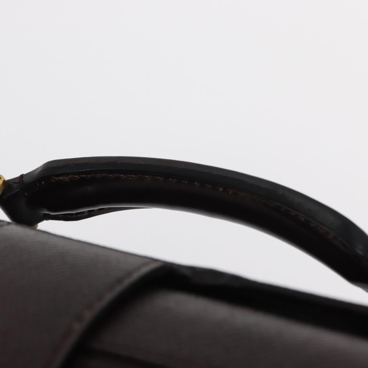 LOUIS VUITTON Taiga Leather Ural Briefcase Acajou M30026 LV Auth bs30328