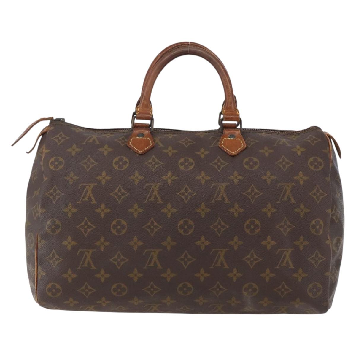 LOUIS VUITTON Monogram Speedy 35 Hand Bag M41524 LV Auth bs30349