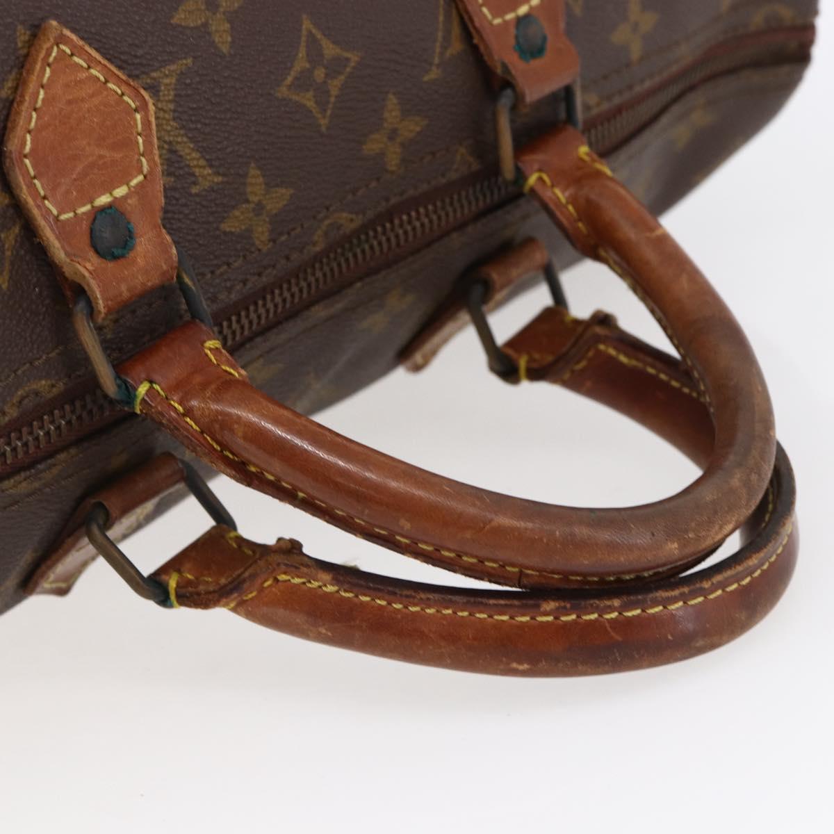 LOUIS VUITTON Monogram Speedy 35 Hand Bag M41524 LV Auth bs30349