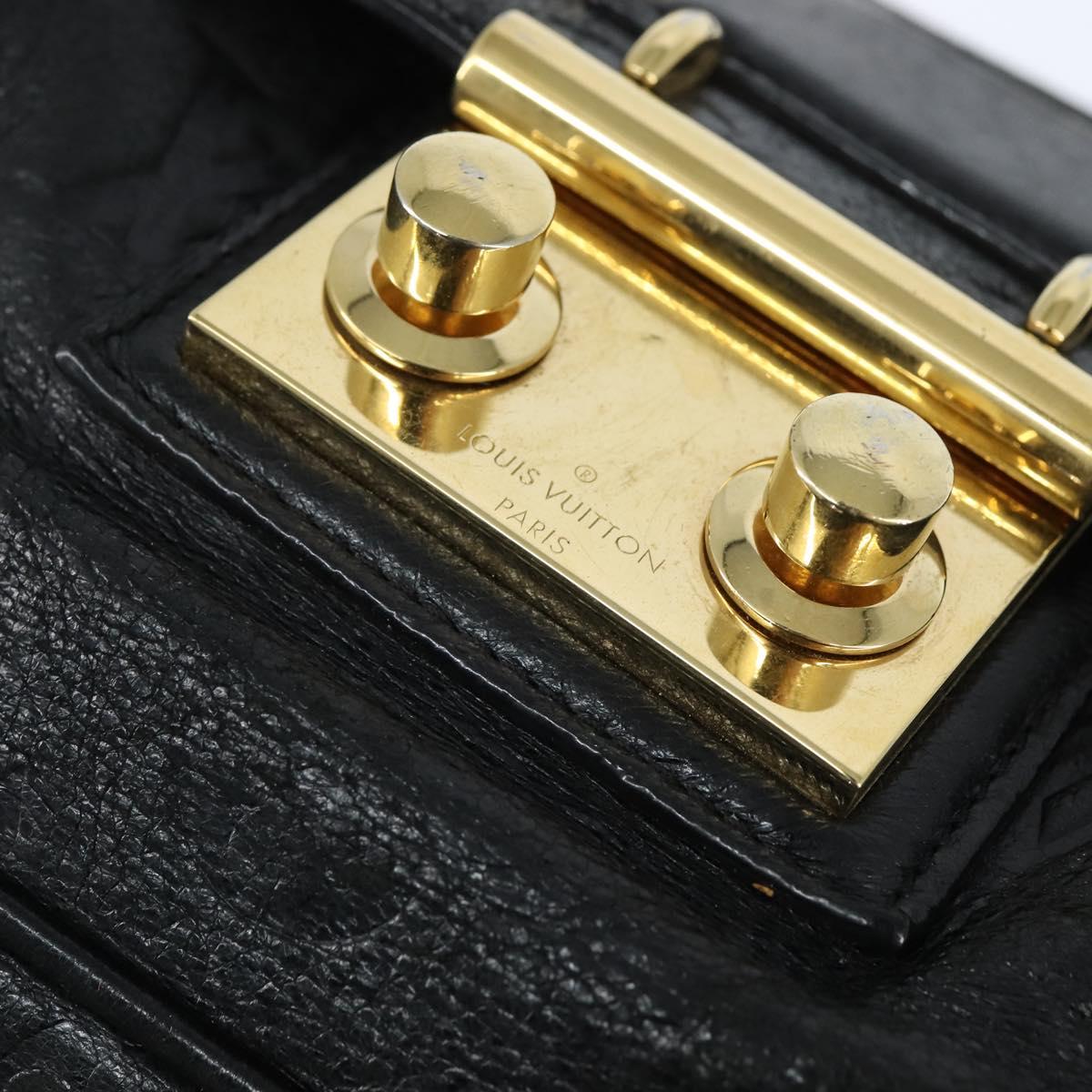 LOUIS VUITTON Monogram Mydia Ruber Shoulder Bag Black M40282 LV Auth bs30352