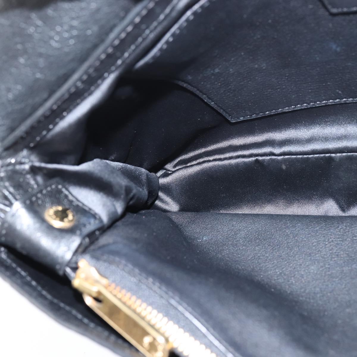 LOUIS VUITTON Monogram Mydia Ruber Shoulder Bag Black M40282 LV Auth bs30352