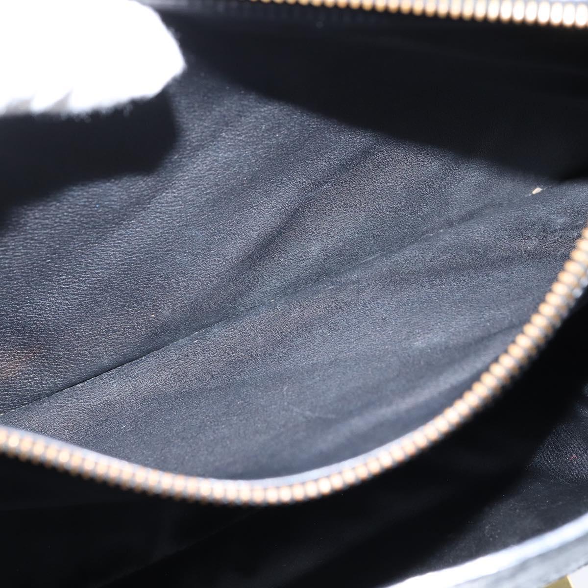 LOUIS VUITTON Monogram Mydia Ruber Shoulder Bag Black M40282 LV Auth bs30352