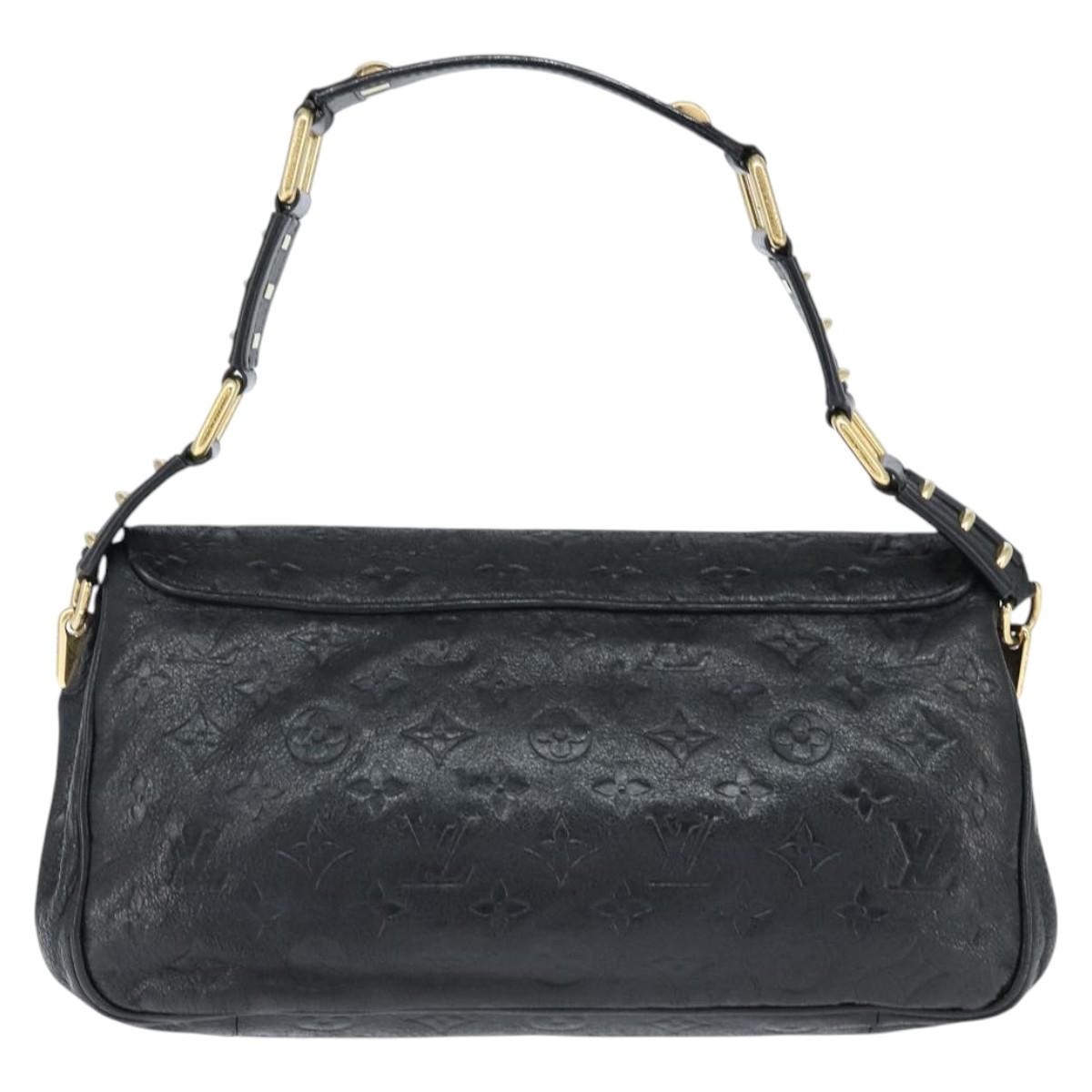 LOUIS VUITTON Monogram Mydia Ruber Shoulder Bag Black M40282 LV Auth bs30352