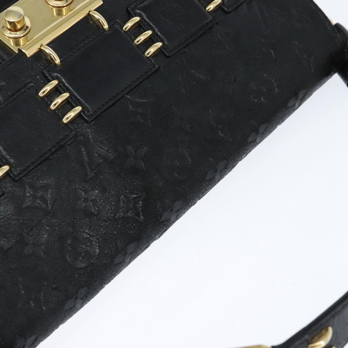 LOUIS VUITTON Monogram Mydia Ruber Shoulder Bag Black M40282 LV Auth bs30352