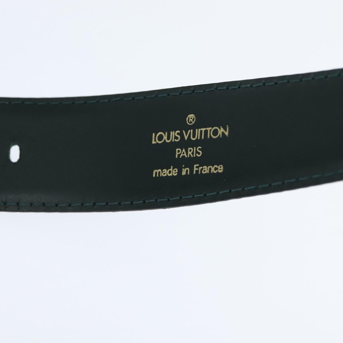 LOUIS VUITTON Taiga Leather Ceinture Classic Belt 41.7"" Epicea LV Auth bs30354