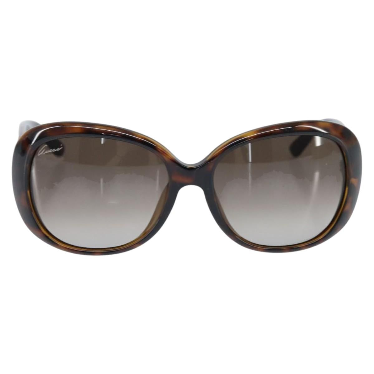 GUCCI Interlocking Sunglasses Brown Auth bs30355
