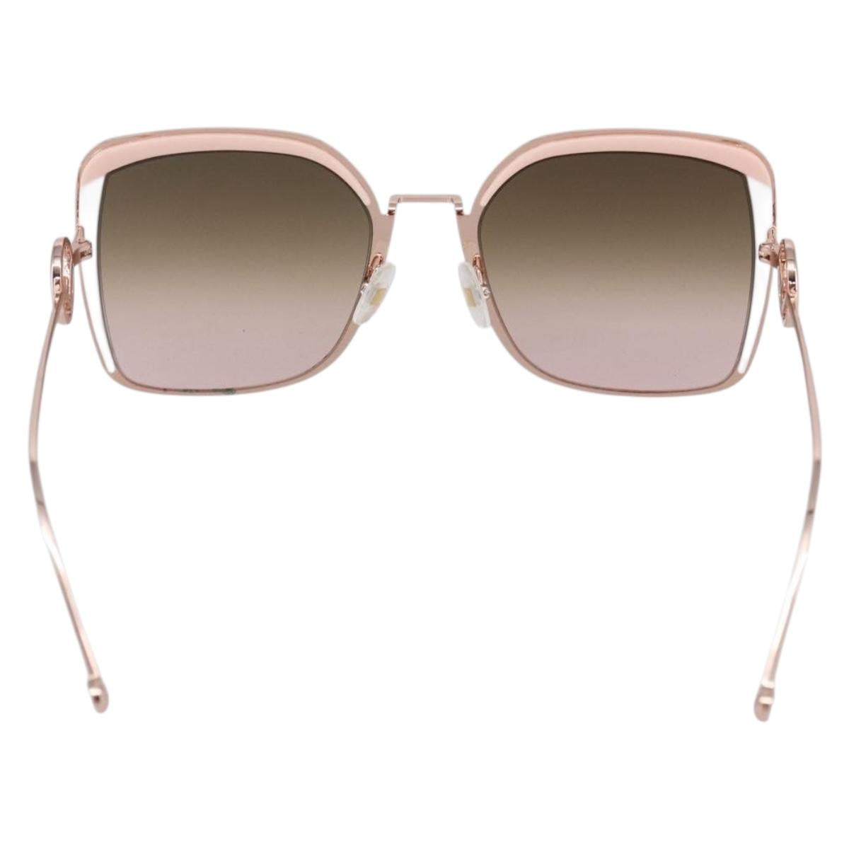 FENDI Sunglasses plastic Pink Auth bs30356