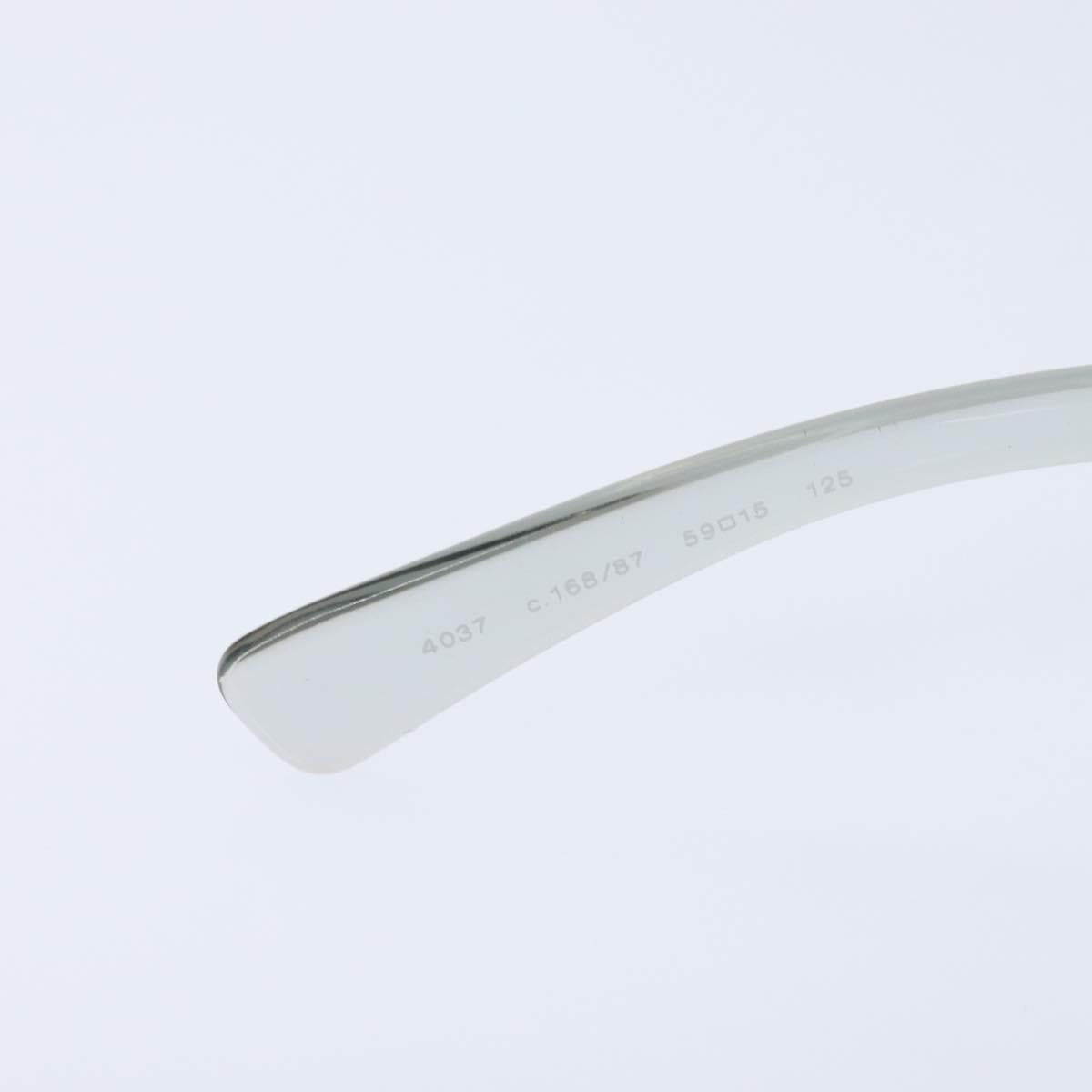 CHANEL COCO Mark Sunglasses plastic Clear CC Auth bs30357