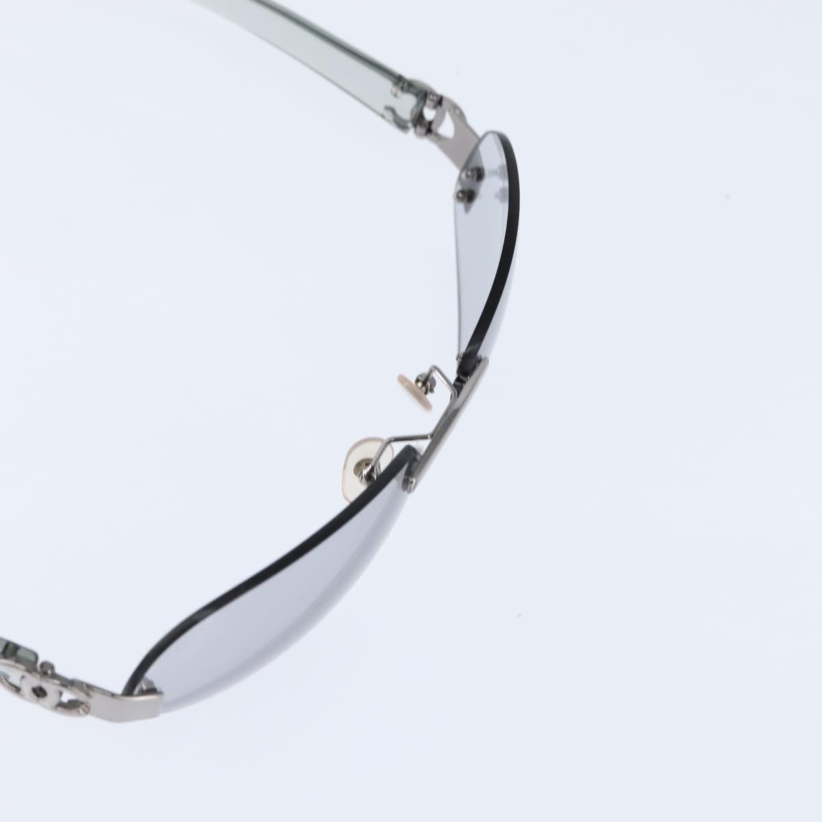 CHANEL COCO Mark Sunglasses plastic Clear CC Auth bs30357