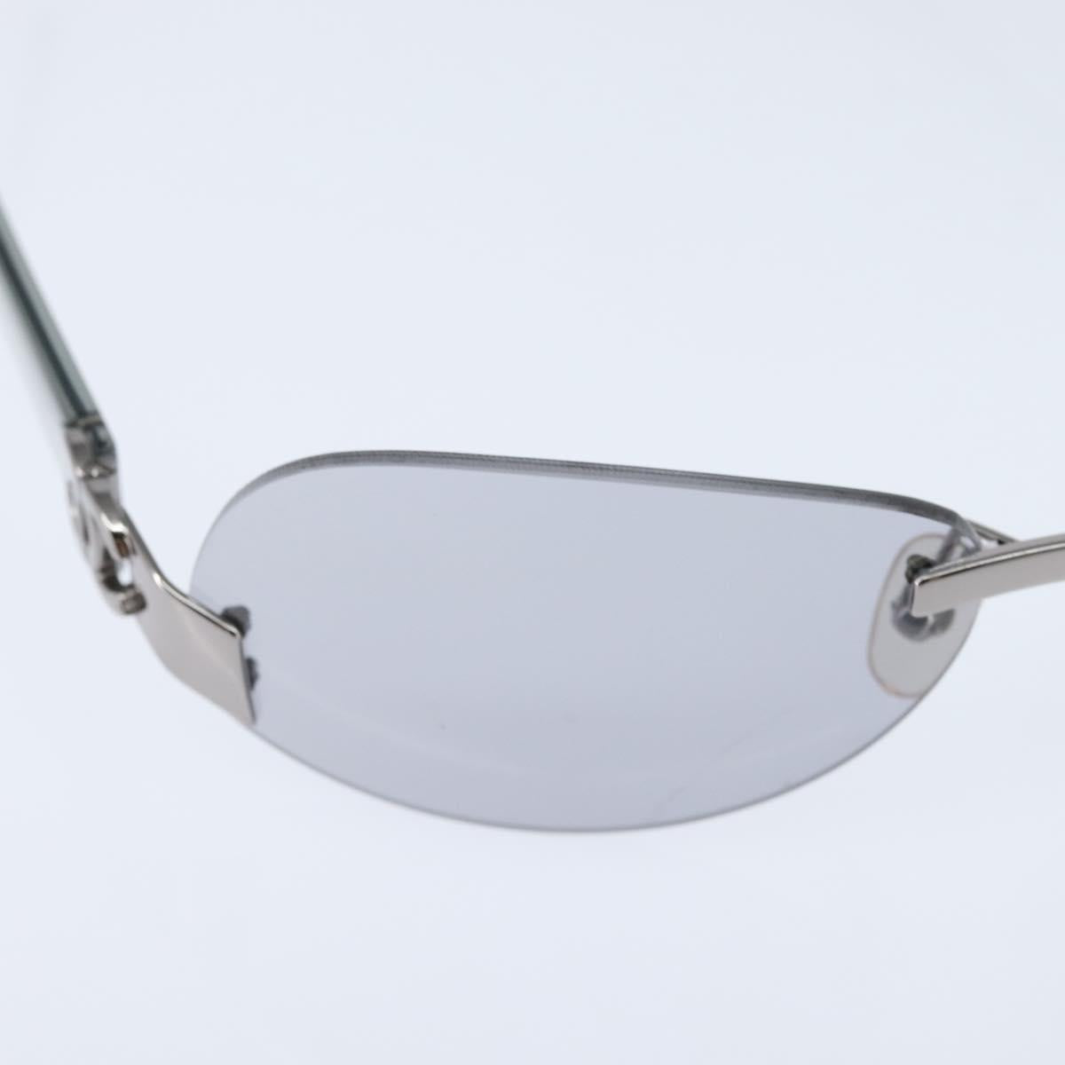 CHANEL COCO Mark Sunglasses plastic Clear CC Auth bs30357